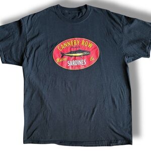 SARDINES Shirt Unisex Monterey Cali Cannery Row Tee Graphic T-Shirt Sardinecore